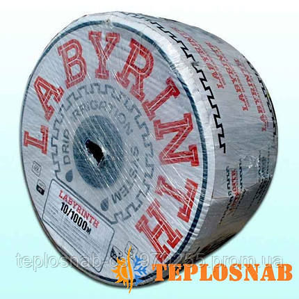 Стрічка крапельного поливання Labyrinth 1000 м/10 см. 8 mills (щелева), фото 2
