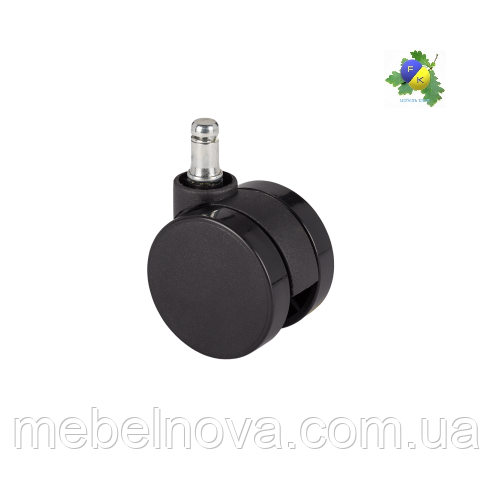 Ролики колеса для офісних крісел і стільців d 60 мм. чорні.