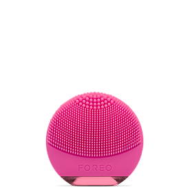 Компактна щіточка для очищення обличчя і прилад anti-age Foreo Luna GO FUCHSIA фуксія