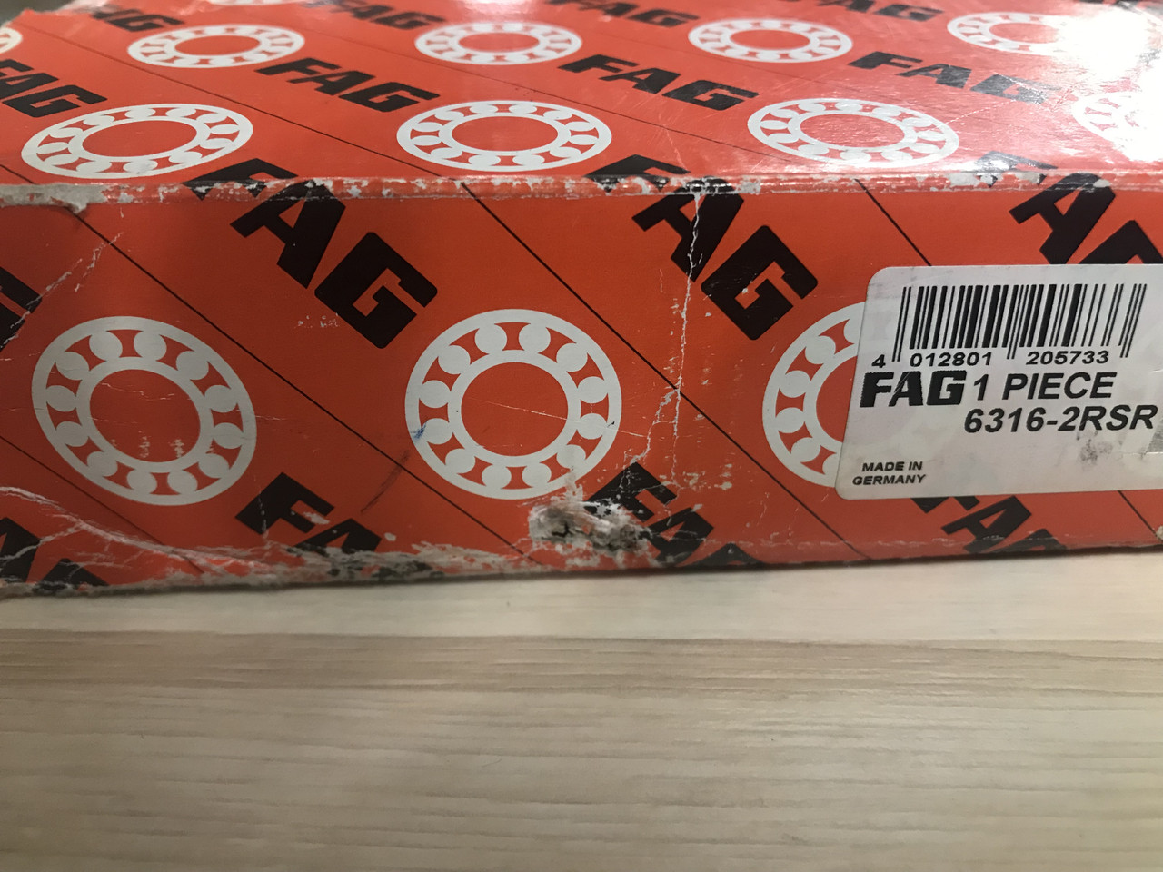 Підшипник 6316 2RS, 180316 (80*170*39) FAG Germany