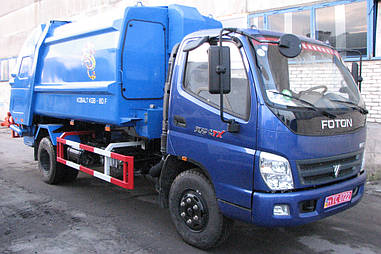 Прессовальный сміттєвоз 8 м3 KGB-80 КОБАЛЬТ з задньої механічної завантаженням на шасі FOTON DAIMLER