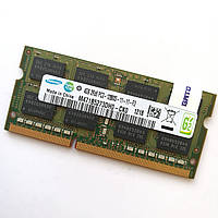 Оперативна пам'ять для ноутбука Samsung SODIMM DDR3 4Gb 1600MHz PC3-12800s 2R8 CL11 (M471B5273DH0-CK0) Б/В