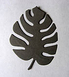 Вирубка з картону. Лист монстери, 49х65 мм, фото 2