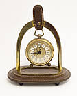 Старий годинник у бронзовому корпусі, будильник на підставці, бронза, латунь, Німеччина
