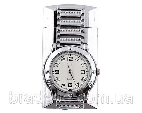 Запальничка подарункова в коробочці 4098 з годинником, фото 3
