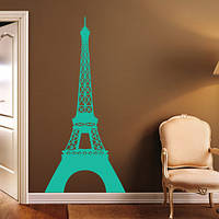 Интерьерная наклейка Эйфелева башня (атлас мира Париж романтика) матовая 458х1000 мм