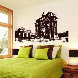 Інтер'єрна наклейка Тріумфальна арка (відомі місця самоклеюча плівка) матова 1200х700 мм