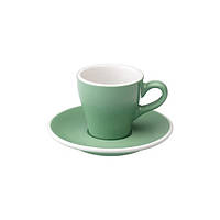 Чашка і блюдце під еспресо Loveramics Tulip, 280 мл Mint