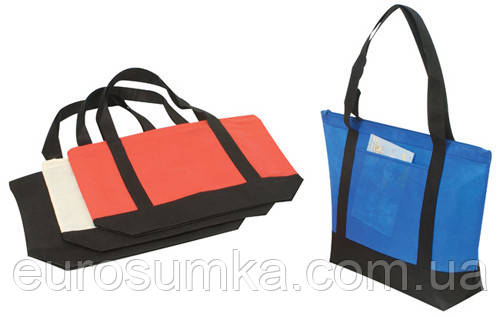 Сумка для покупок з спанбонду. Господарська сумка із спанбонду з логотипом, фото 1