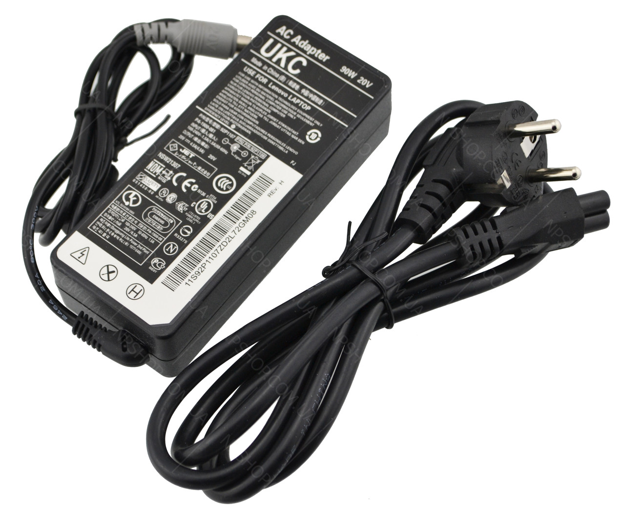 Блок живлення для ноутбука UKC Lenovo 20 V 4.5 A 90 W порт 7.9x5.5 + кабель живлення