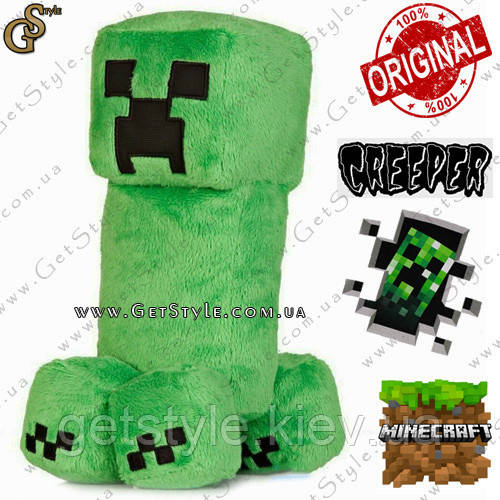 Плюшевий Крипер з Minecraft — "Creeper" — 32 см. Оригінал