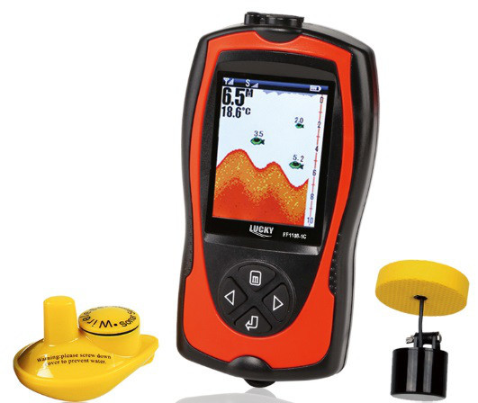 Беспроводной эхолот Lucky FF1108-1C 2 в 1 с двумя датчиками. Эхолот ...