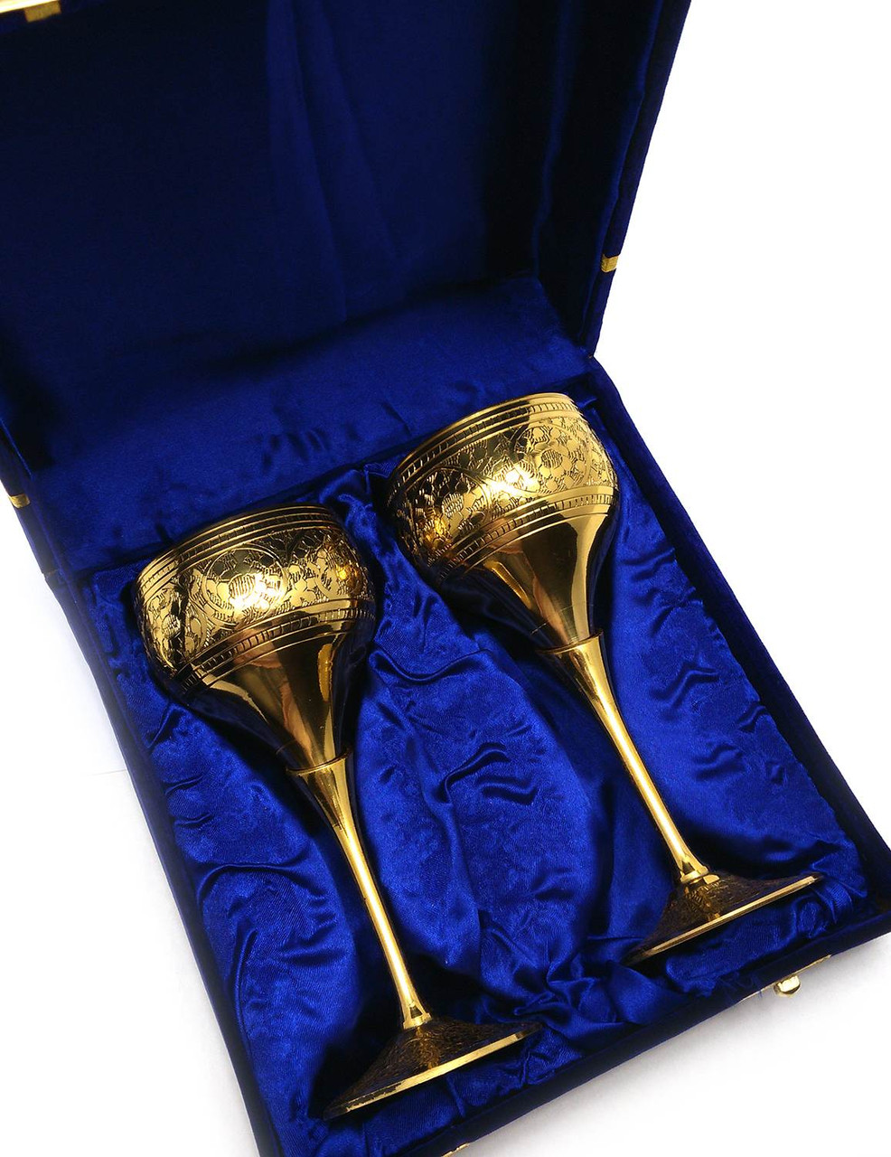 Келихи бронзові позолочені(н-р 2 шт)(h-17 см(24х18,5х7,5 см)(7"Set -2ps GOLD)