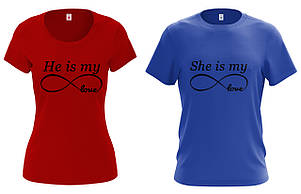 Парні футболки для закоханих "Моя кохання", фото 2