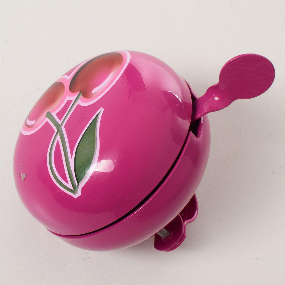 Дзвоник діндон алюм.+сталь 7,5см (Рожевий з вишнею) 024