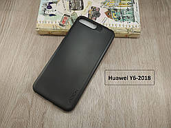 TPU Чорний силіконовий чохол бампер для Huawei Y6 2018 (матовий)
