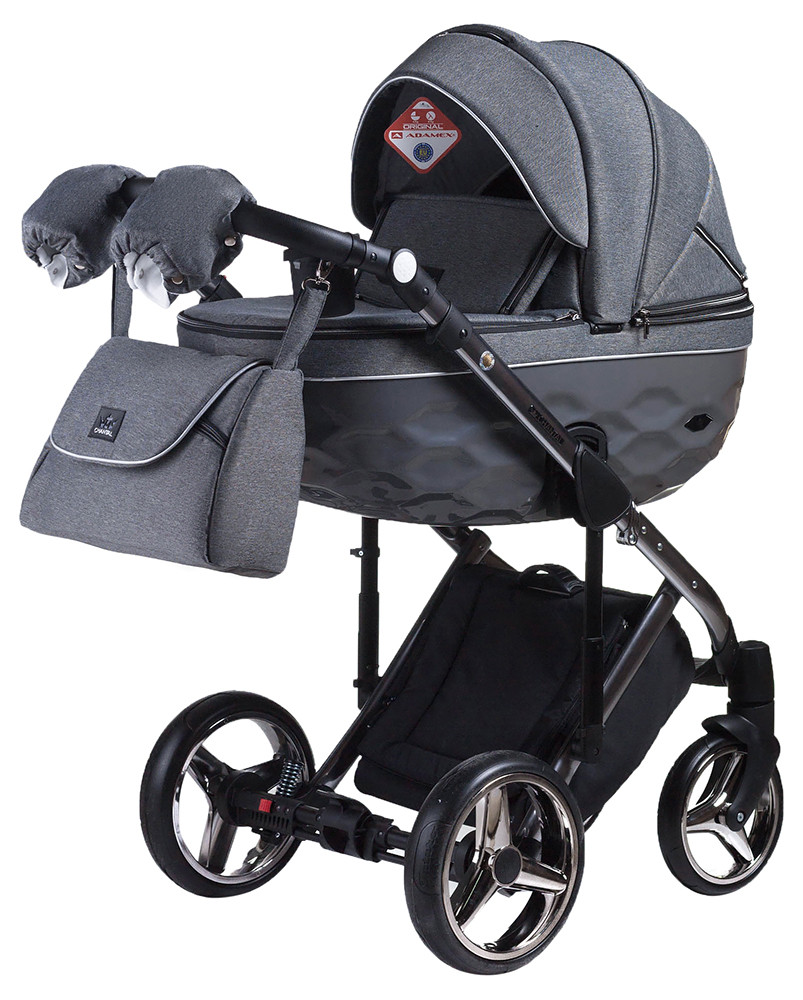 Коляска 2 в 1 Adamex Chantal Polar (Graphite) C5 графитовый