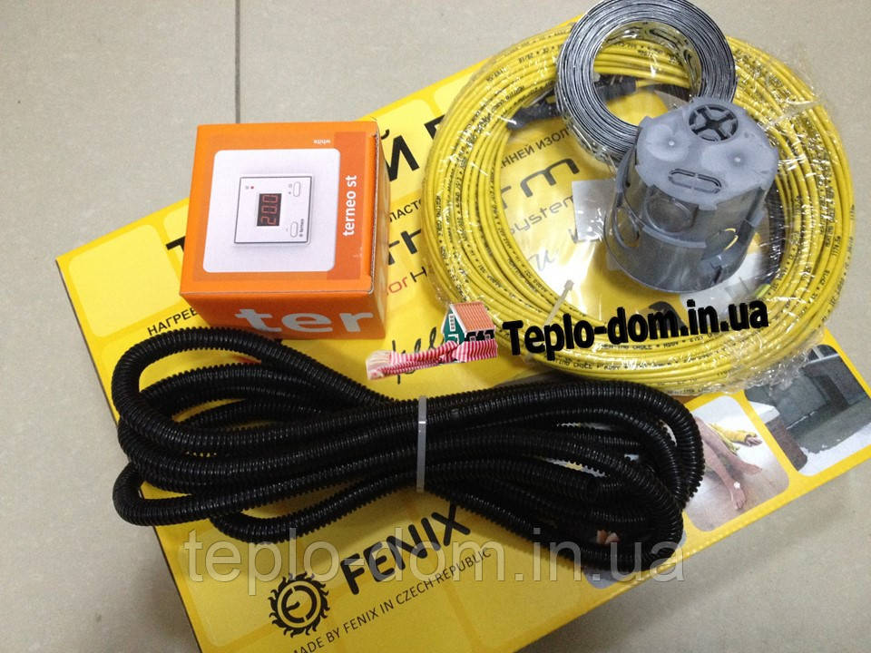 Нагревательный кабель IN-TERM для обогрева пола (комплект с цифровым термостатом готовый к монтажу) 3.2 м.кв. - фото 3 - id-p576937695