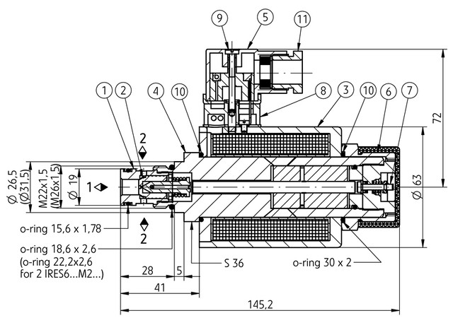 Розподільник PONAR типу 2IRES 6
