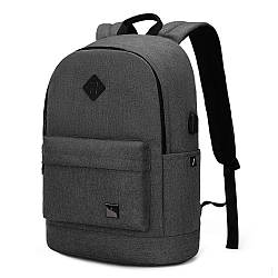 Міський вологозахищений рюкзак для ноутбука до 15,6" Arctic Hunter B00290, 20л Чорний