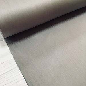 Сатин темно-сірий для постільної білизни, мерсеризований (ТУРЦІЯ шир. 2,4 м) (SAT-N-0037) ОТРЕЗ (0,9*2,4)