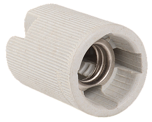 Патрон підвісний керамічний, Е14 (400 шт), стікер на виробі, IEK, Пкр14-04-К43