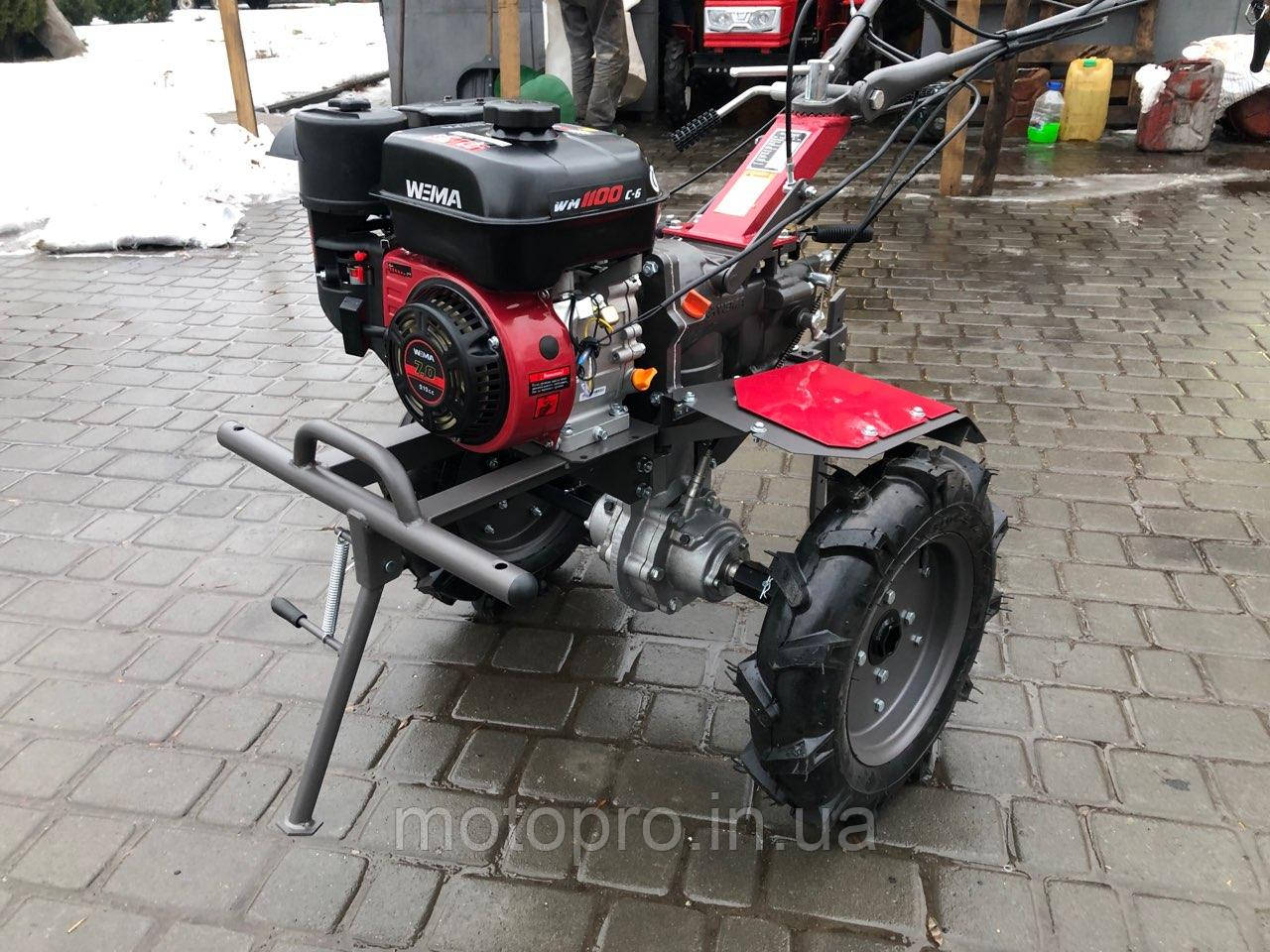 Мотоблок WEIMA WM1100С6, DIFF, 4+2 швидкості, бенз 7,0л.с.,ручний стартер, 4,00-10