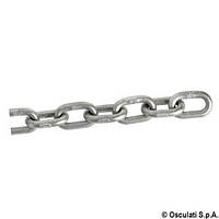 Цепь колиброванная горячего цинкования 6мм Galvanized calibrated chain 6 mm x 50 m01.373.06