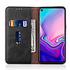 Чохол-книжка для Samsung Galaxy A8s G8870 бічний із відсіком для візиток, Crazy Horse, чорний, фото 3