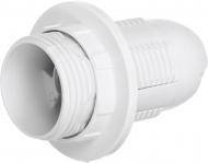 Патрон пластик з кільцем, Е14, білий (50 шт), стікер на виробі, IEK, Ппл14-02-К12