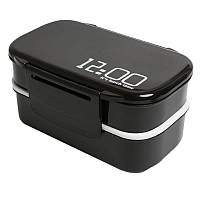 Ланчбокс Gold Sight 12:00 it's lunch time чорний (LB-3538)