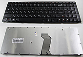 Клавіатура для IBM Lenovo IdeaPad B570 B575 B580 B590 V570 V575 V580 Z570 Z575 (російська розкладка, тип 1)