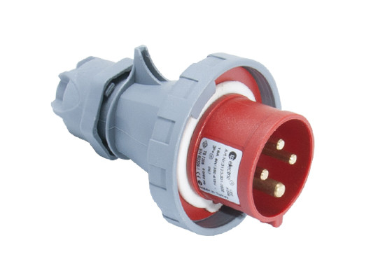 Силовий роз'єм: вилка кабельна, 16А, 4 полюси 3p+e IP67