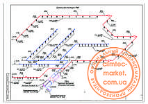 Схема размещения точек и узлов кальянной г. Северодонецк