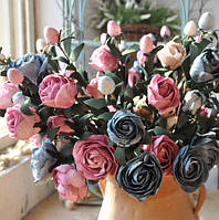 Чайна троянда з фоамирана