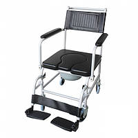 Кресло-каталка с санитарным оборудованием откидными подлокотниками и колесами Ridni RD-CARE-T05