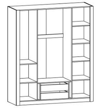 Внутреннее наполнение шкафа Бристоль