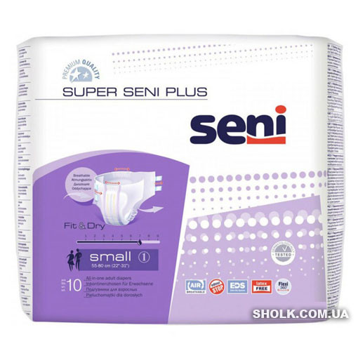 Підгузники для дорослих Super Seni Plus Small 10 Шт (5900516691226)