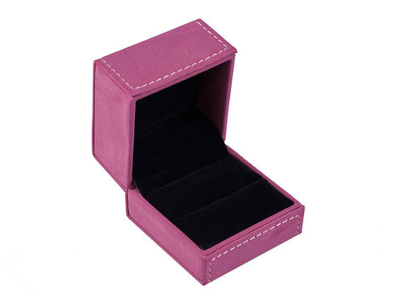 Футляр для кільця Подарункова коробочка для кільця фуксія, фото 2