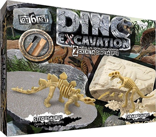 Набір для проведення розкопок Динозаври (стегозавр, тиранозавр) Danko toys