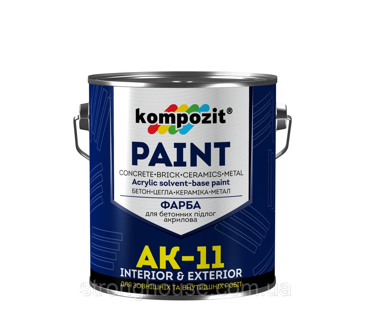 АК-11 Біла Фарба для бетонних підлог Kompozit 10кг