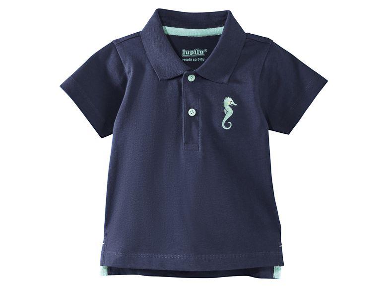 Футболка поло синя для хлопчика Lupilu (Німеччина) р. 62/68, фото 1