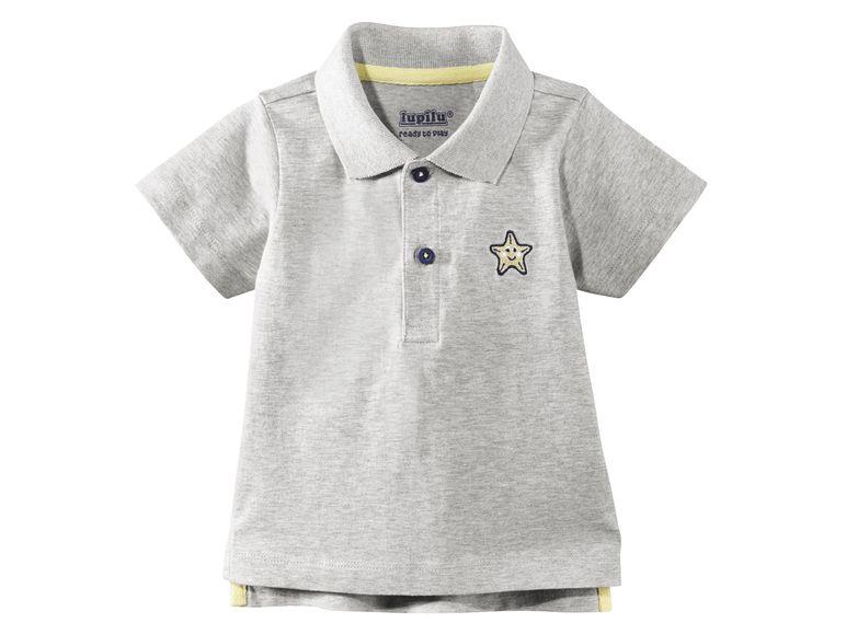 Футболка поло сіра для хлопчика Lupilu (Німеччина) р. 62/68, фото 1