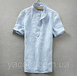 Кольорові сорочки з льону, будь-який колір до вашої сукні на вибір! Підбери сорочку для чоловіка в тон платтю!, фото 7