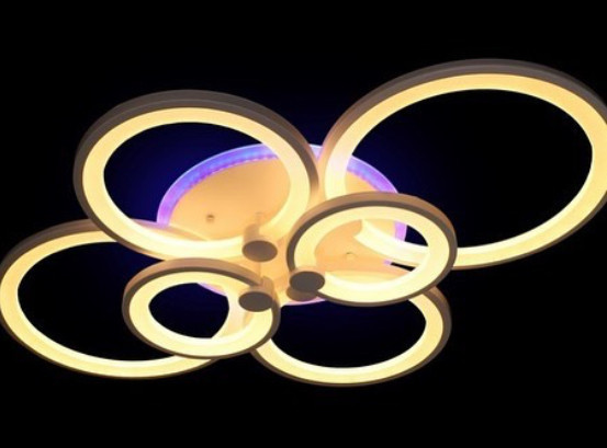 Люстра накладна Diasha R-1811/6 WH LED (біла)
