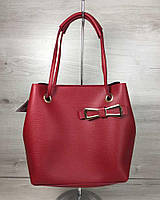 2в1 Молодіжна жіноча сумка Бантик червоного кольору