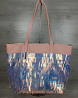 Жіноча сумка Лейла мерехтливої кольору з паєтками
