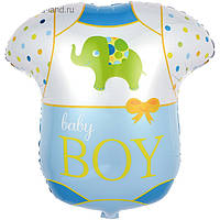 Фольгированный фигурный шар "Боди для мальчика" Размер:56см*52см.