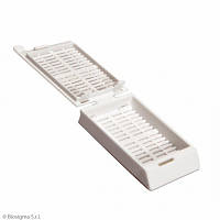 Гістологічна касета для проводки і заливки біоптатів, білого кольору (500 шт/пак)