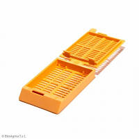 Гістологічна касета для проводки і заливки біоптатів, помаранчева, 500 штук/упак.